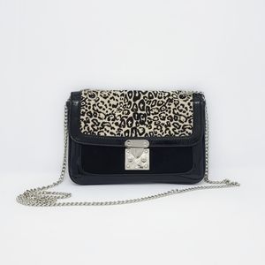 WHBM | Calf Hair Leopard Print Crossbody Purse